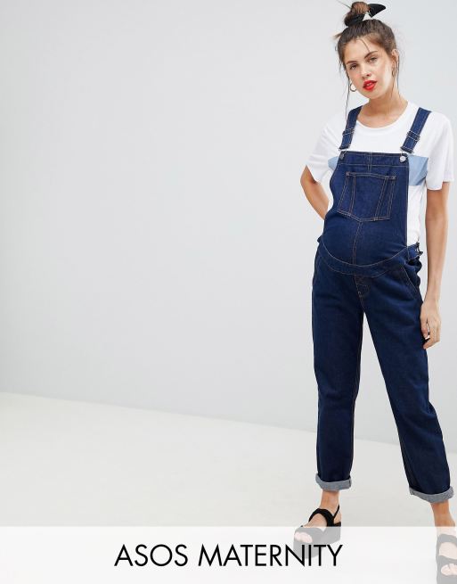 Overalls i skyllevasket denim fra ASOS DESIGN Maternity