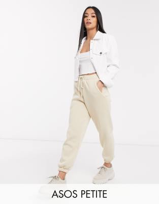 фото Oversize-джоггеры asos design petite-бежевый asos petite