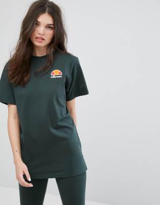 фото Oversize-футболка бойфренда с выбеленным логотипом ellesse-зеленый