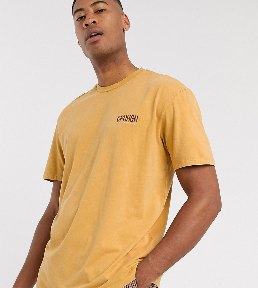 фото Oversize-футболка горчичного цвета topman big & tall-желтый
