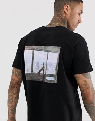фото Oversize-футболка с принтом \"lost\" на спине night addict-черный