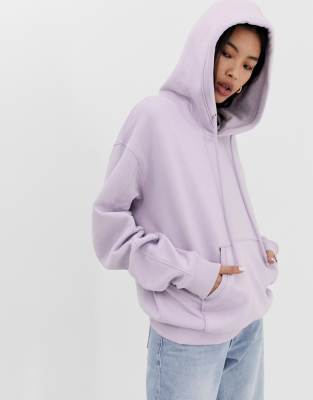 фото Oversize-худи сиреневого цвета weekday-фиолетовый