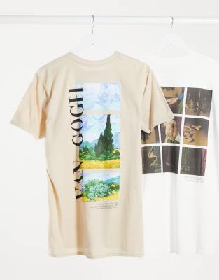 фото Oversized-футболка van gogh-желтый poetic brands