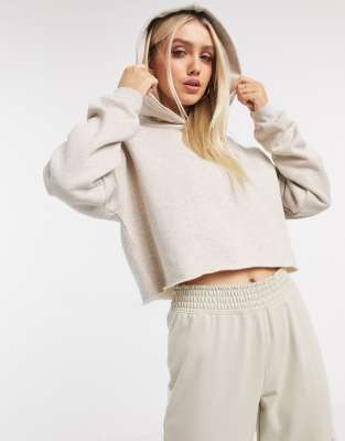 фото Oversized-худи бежевого цвета asos design-кремовый