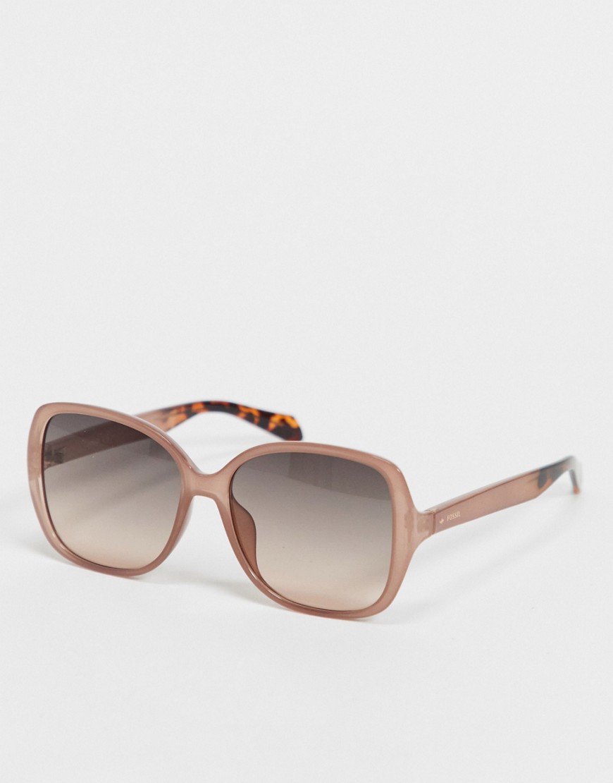 фото Oversized солнцезащитные очки fossil 3088/s-розовый цвет