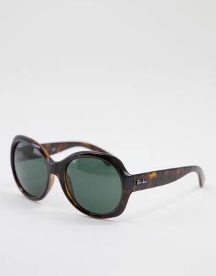 Очки в крупной оправе Oversized солнцезащитные очки Ray-Ban 0RB4191-Коричневый цвет