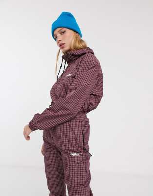 фото Oversized-ветровка в клетку от комплекта carhartt wip-красный