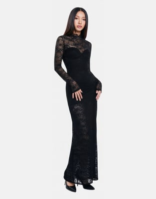 OW Collection - Adelle - Maxikleid in Schwarz