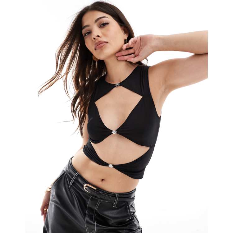 On sale OW collection black croptop