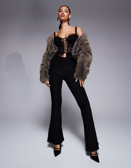 OW Collection Claire top in black | ASOS