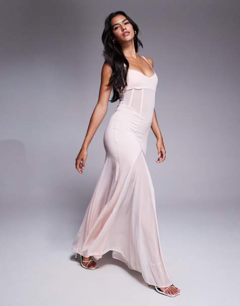 OW Collection - Serenity - Maxi jurk in lichtroze - view 1