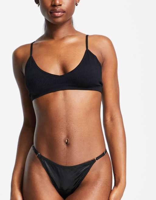 ASOS DESIGN shaping high waist seamless short in black