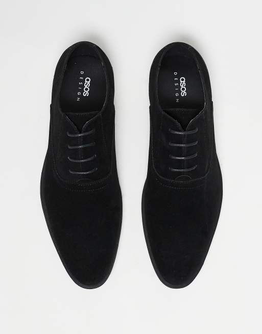 Oxford-sko i sort imiteret ruskind fra ASOS DESIGN, 3 af 5