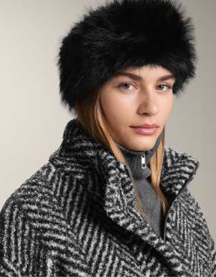 OYSHO - 10 cm breites Stirnband in Haar-Optik in Schwarz