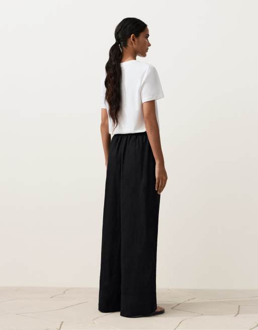 chinese dress ladies Salone Black Linen Maxi Dress  Ciao Lucia