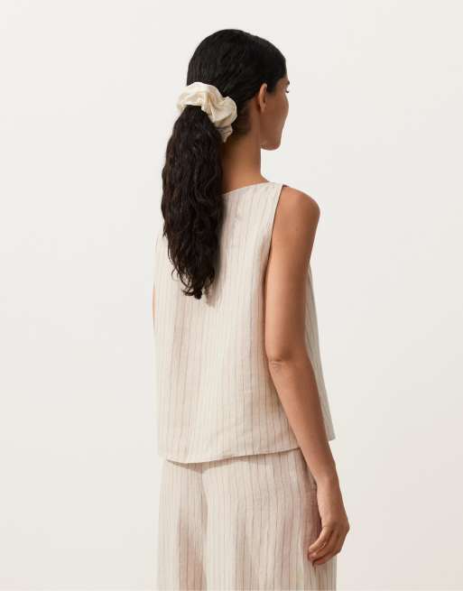 chinese dress ladies OYSHO. Blue linen dress with open back. TS  Hibuy market
