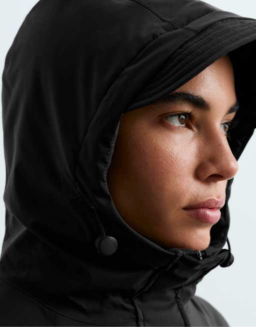 OYSHO 10k thindown® waterproof short padded jacket in black, 3 of 5