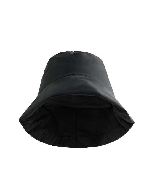 OYSHO 10k waterproof quilted bucket hat in black, 3 of 4