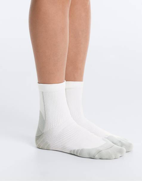 OYSHO - 2 paia di calzini da corsa in misto poliammide blu polvere - view 1