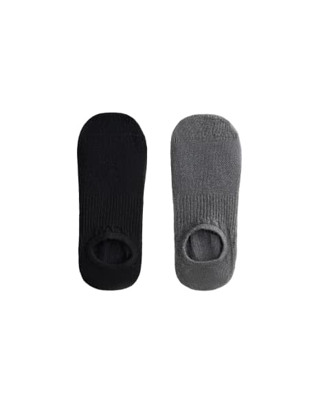Oysho - 2 paia di calzini in misto cotone neri per yoga e pilates - view 1