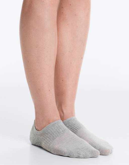 Oysho - 2 paia di calzini in misto cotone neri per yoga e pilates, 2 di 4