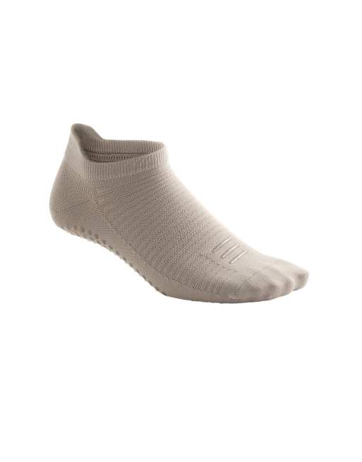 OYSHO 2 par sneaker-sokker i polyamidblanding til yoga og pilates i taupe, 4 af 4