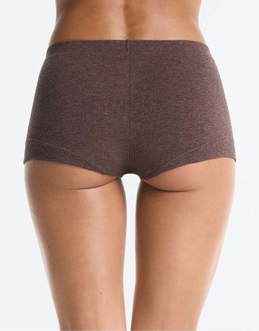 OYSHO 2 shortie-trosor i bomullsmix, bruna, 4 av 4