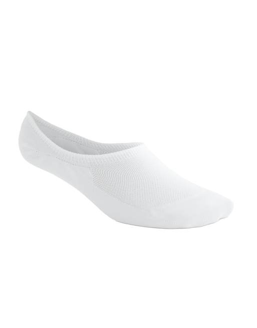 Oysho – 3 Paar leicht ausgeschnittene Sport-/Sneaker-Füßlinge aus Polyamid-Mix in Weiß, 3 von 4