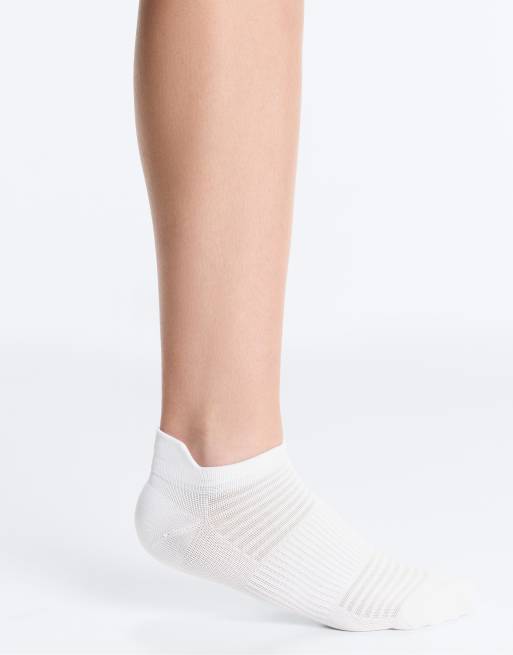 OYSHO – 3 Paar Sneaker-Socken aus Polyamid-Mix in Taupe mit Fersenlasche, 3 von 4