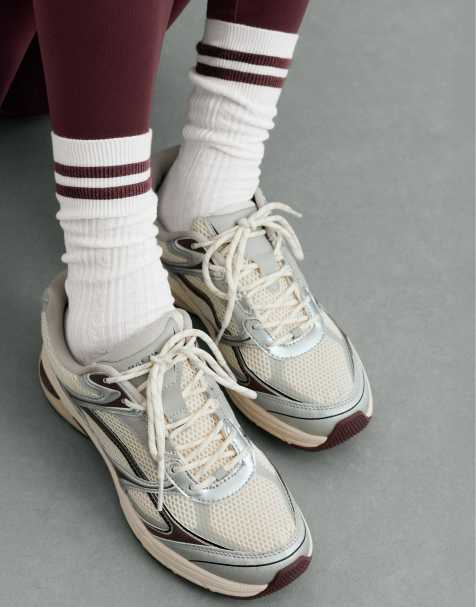 OYSHO 3 pairs of braided cotton blend classic socks in burgundy - view 1