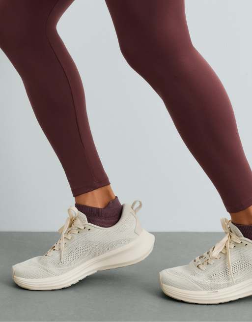 OYSHO 3 par sportssokker til sneakers i polyamidblanding med hælflap i grå og bordeaux, 3 af 4