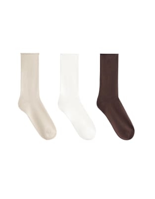 OYSHO - 3er-Pack klassische Socken aus Polyamid-Mix in Braun-Brown