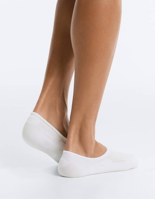 OYSHO 3er-Pack unsichtbare Sneaker-Socken mit hohem Schnitt aus Polyamidmix in Grau und Schwarz, 4 von 4