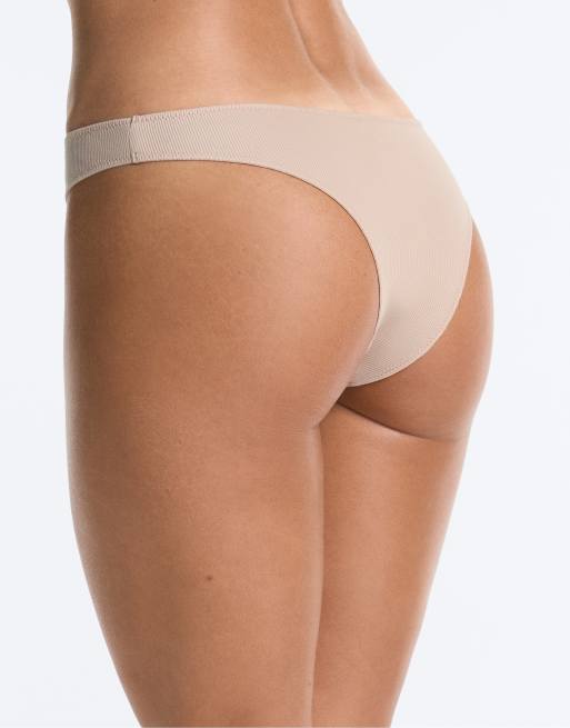 OYSHO 5 brazilian briefs i brun bomuldsblanding, 3 af 4