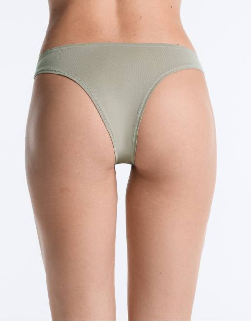 OYSHO 5 briefs i bomuldsblanding i khaki, 4 af 4