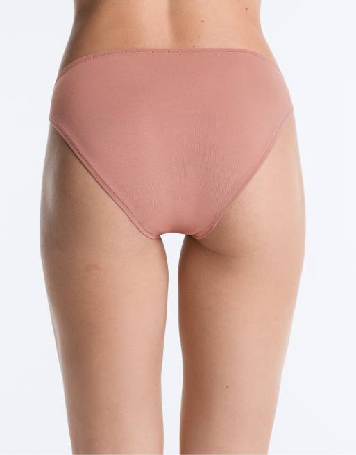 OYSHO 5 cotton blend classic briefs in coral, 4 of 4