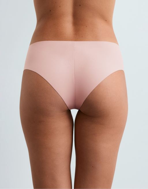 OYSHO 5 hipster briefs, invisible polyamide blend, laser cut in pink, 4 of 4