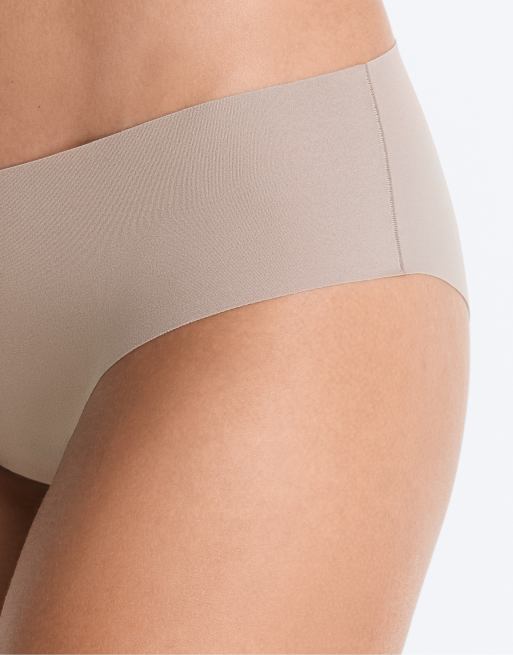 OYSHO 5 laser-cut polyamide blend hipster briefs in steel blue, 5 of 7