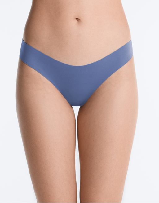 OYSHO 5 nahtlose Bikini-Slips aus Polyamidmix mit Laser-Cut und V-Ausschnitt in Gelb, 2 von 4
