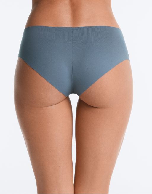 OYSHO 5 nahtlose Hipster-Slips aus Polyamidmix in Mittelgraublau, 4 von 4