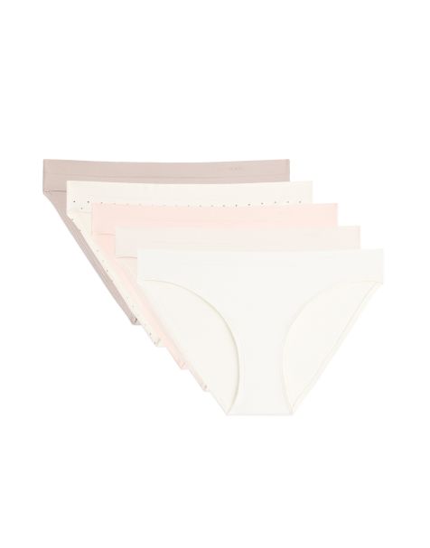 OYSHO 5 nahtlose Slips mit weichem Griff in Pink - view 1