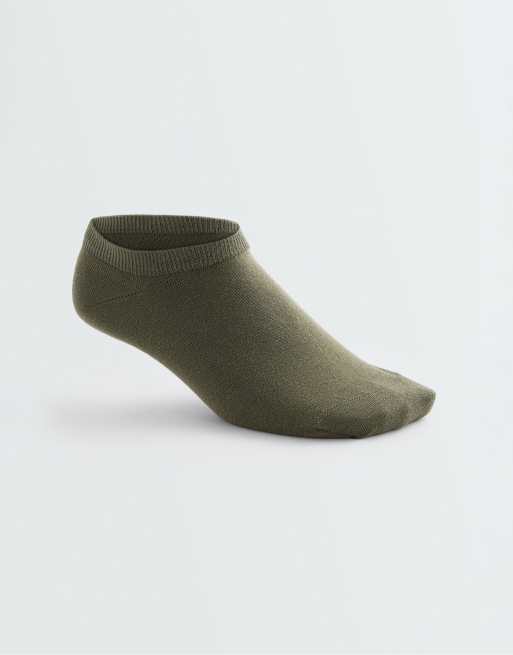 OYSHO 5 Paar Sneaker-Socken aus Baumwollmix in Dunkelkhaki, 4 von 4