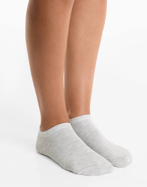 OYSHO – 5 Paar Sneaker-Socken aus Baumwollmix in Staubrosa