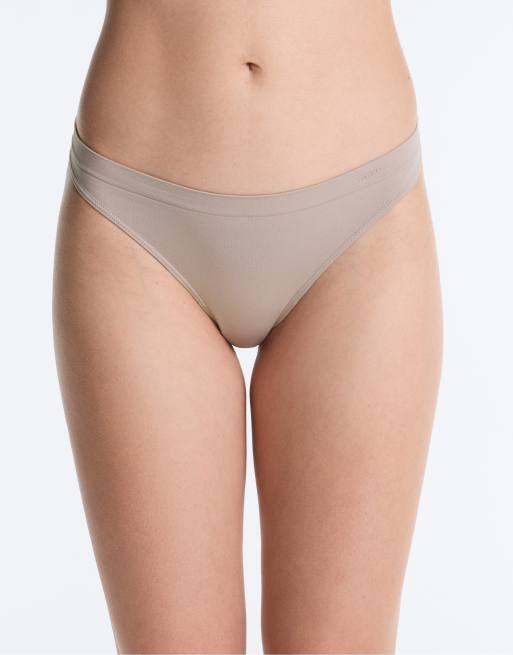 OYSHO 5 seamless soft-touch brazilian briefs in mink, 2 of 4