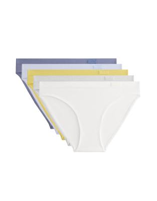Oysho - 5er-Pack nahtlose klassische Slips in Grün und anderen Farben