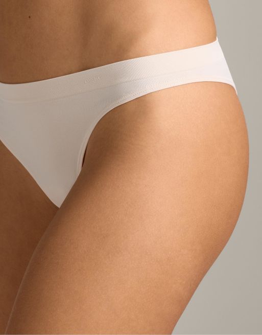 Oysho – 5er-Pack nahtlose, weiche Brazilian-Slips in leuchtendem Rosa mit Logo, 2 von 4