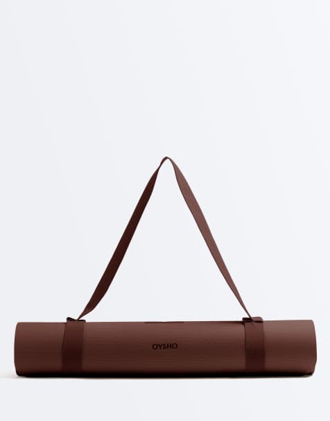 OYSHO 5mm yoga mat in burgundy - view 1