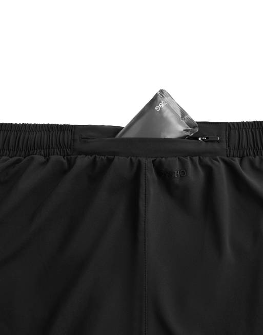 OYSHO 6cm low-rise technical shorts in black, 7 of 7