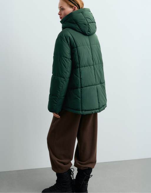 OYSHO A-line primaloft® waterrepellent padded jacket in bottle, 4 of 5