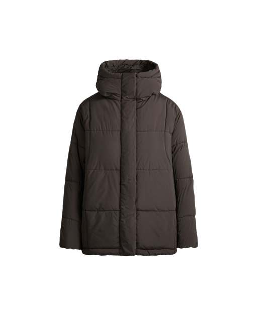 OYSHO A-line primaloft® waterrepellent padded jacket in light brown, 6 of 6
